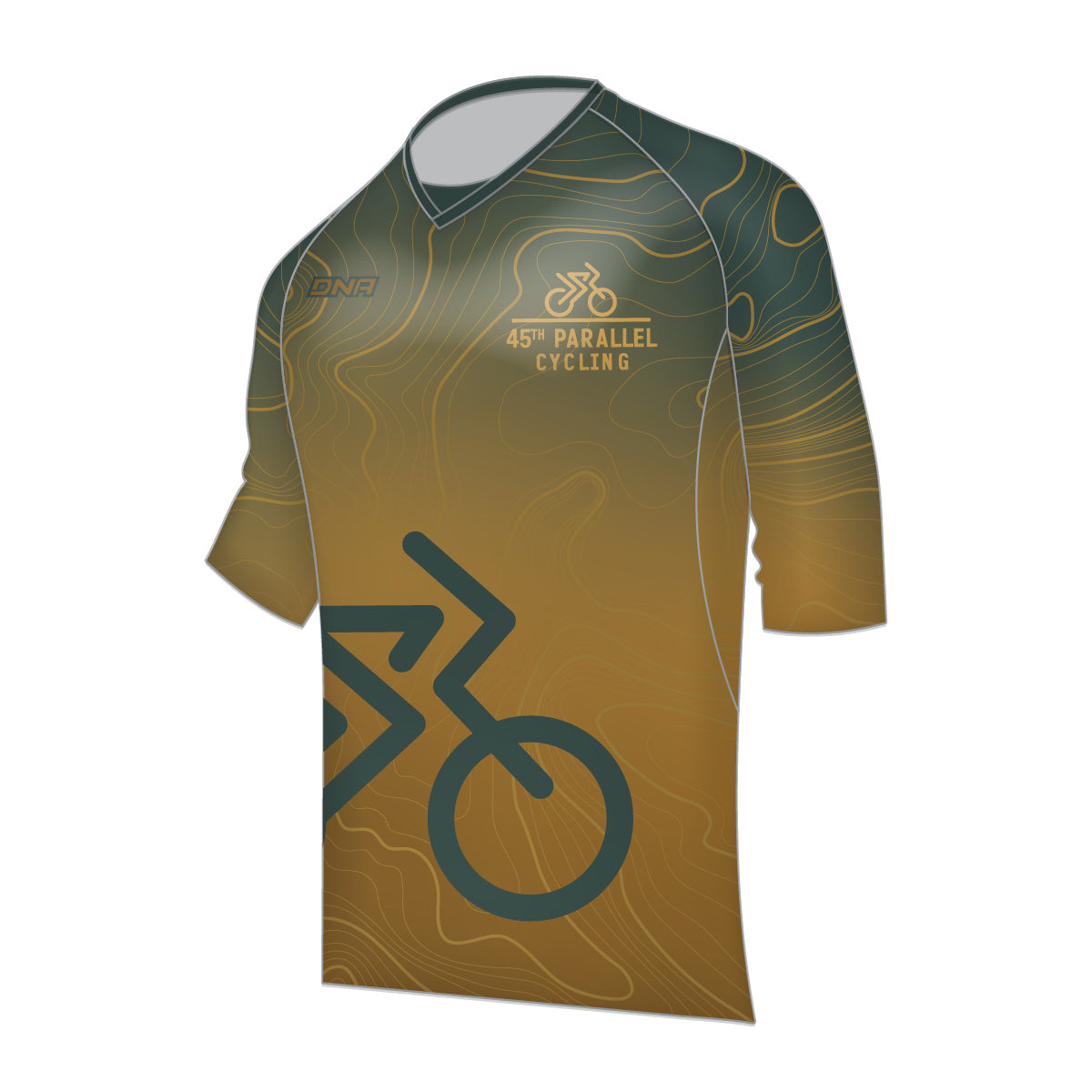 45th Parallel Freeride 3/4 Sleeve V-Neck Jersey