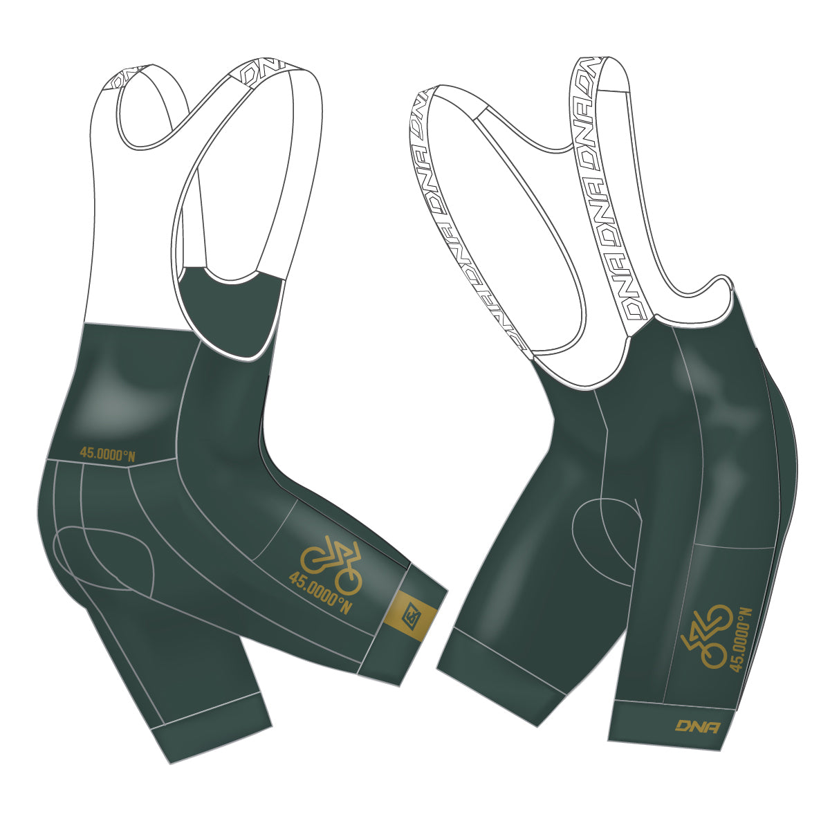 45th Parallel Switch Bib Short