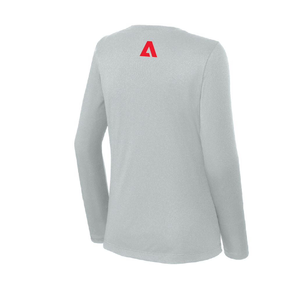 Adobe Running Sport-Tek Women's Long Sleeve V-Neck Tee