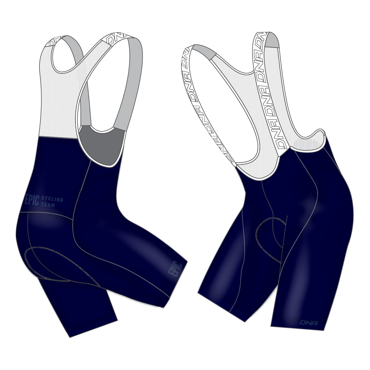 EPIC Cycling Team Aero Form Bib Shorts