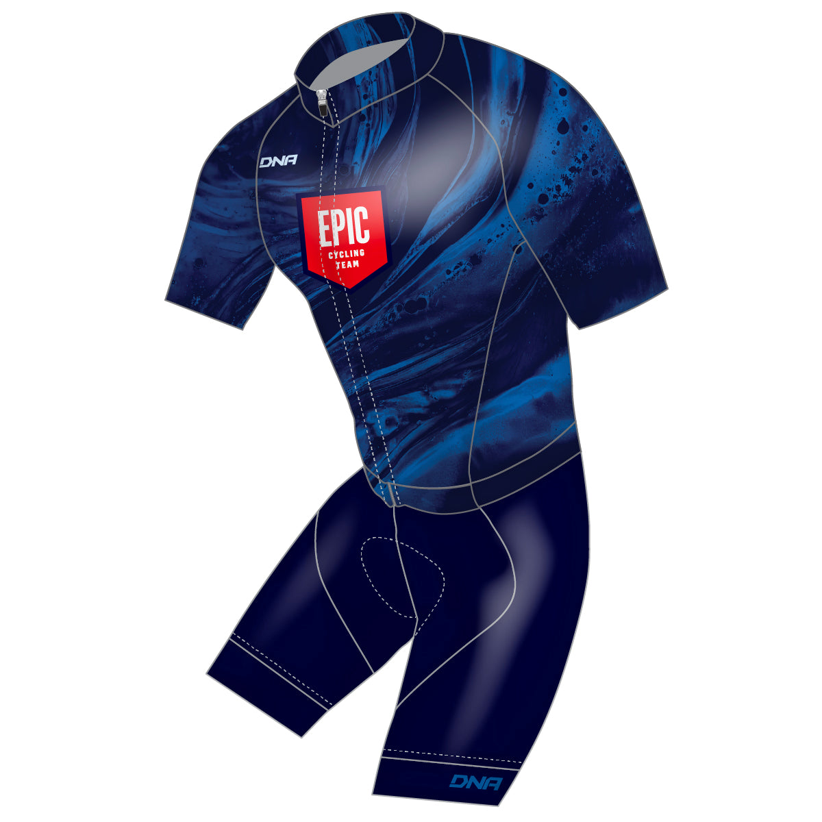 EPIC Cycling Team Solo Short Sleeve Skin Suit