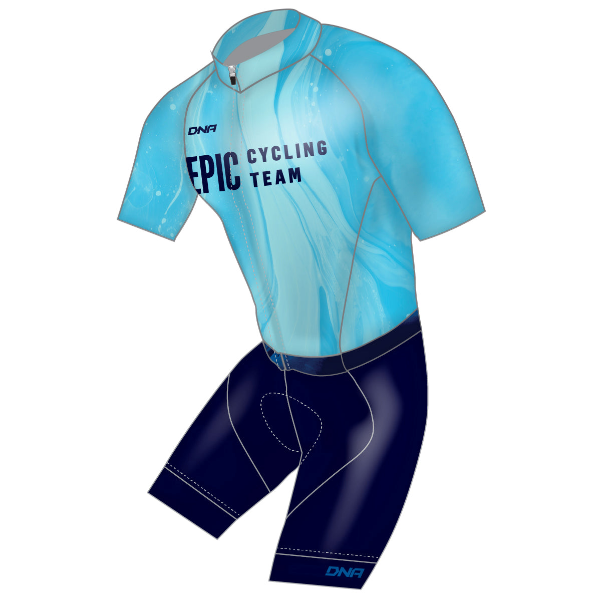 EPIC Cycling Team Solo Short Sleeve Skin Suit