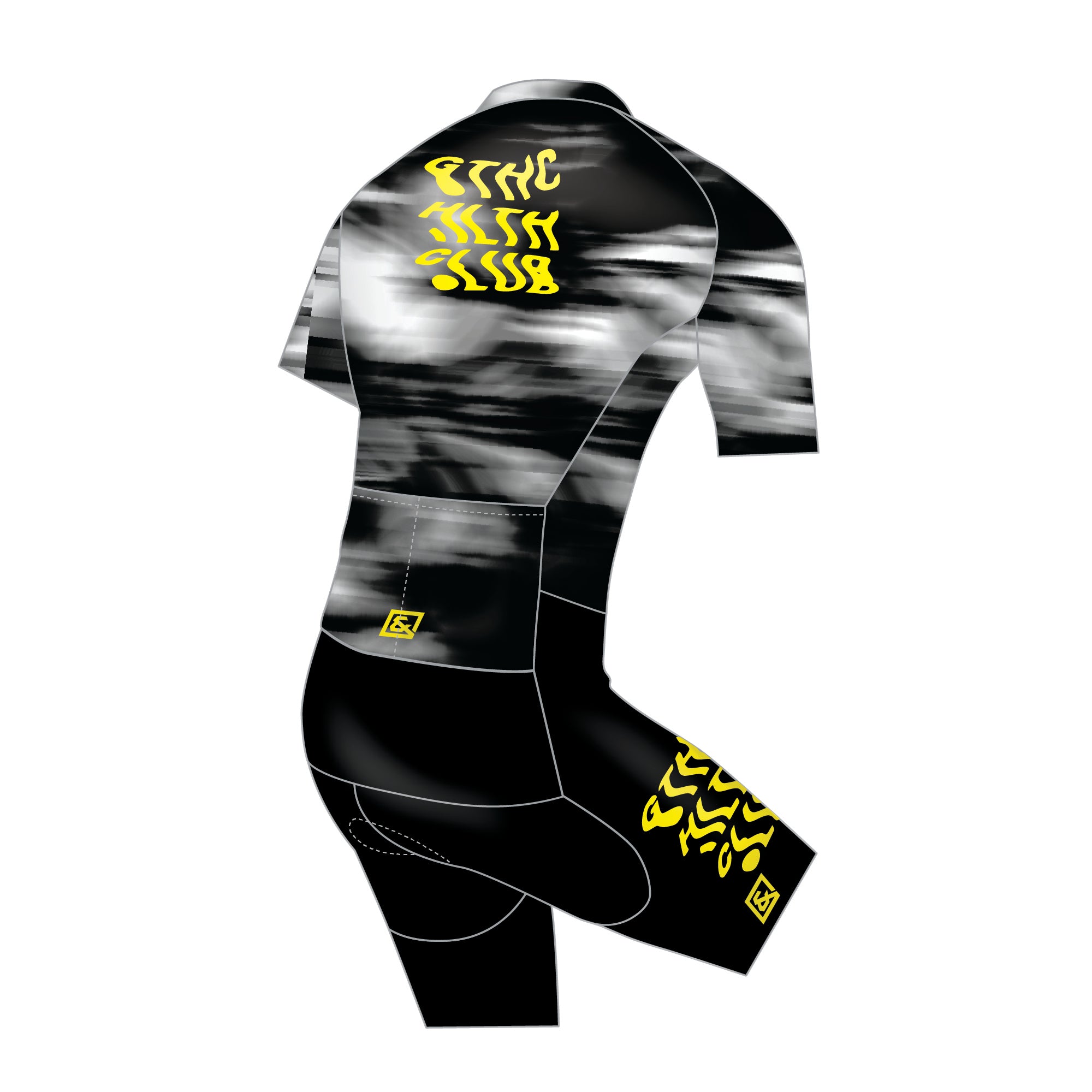 GothicHealthClub Race Short Sleeve Skin Suit