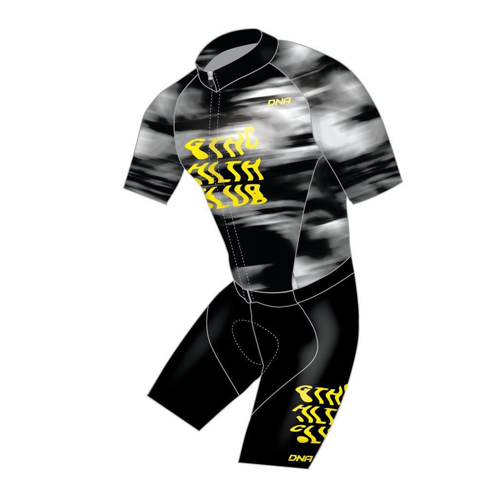 GothicHealthClub Race Short Sleeve Skin Suit