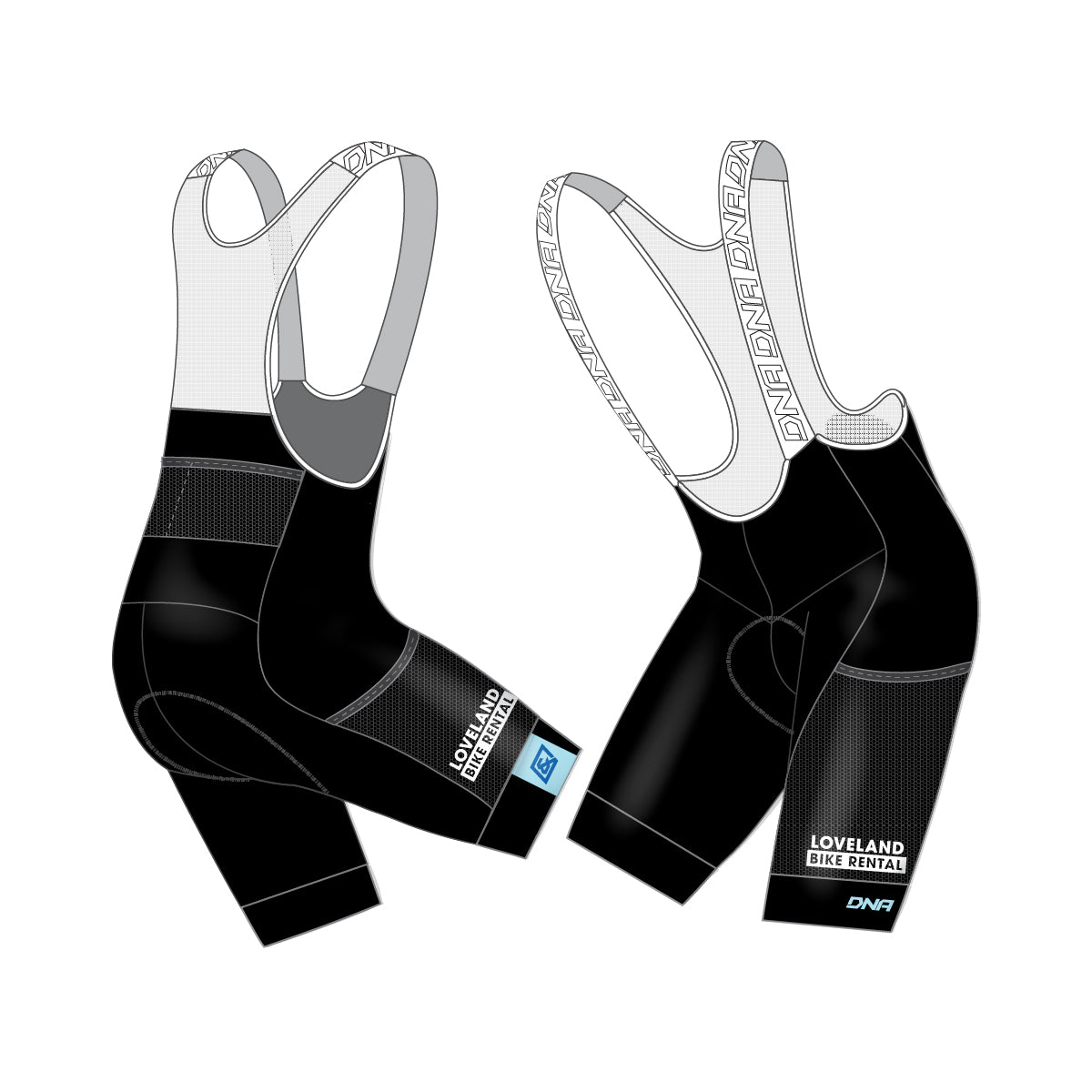 Loveland Bike Rentals Gravel Bib Short