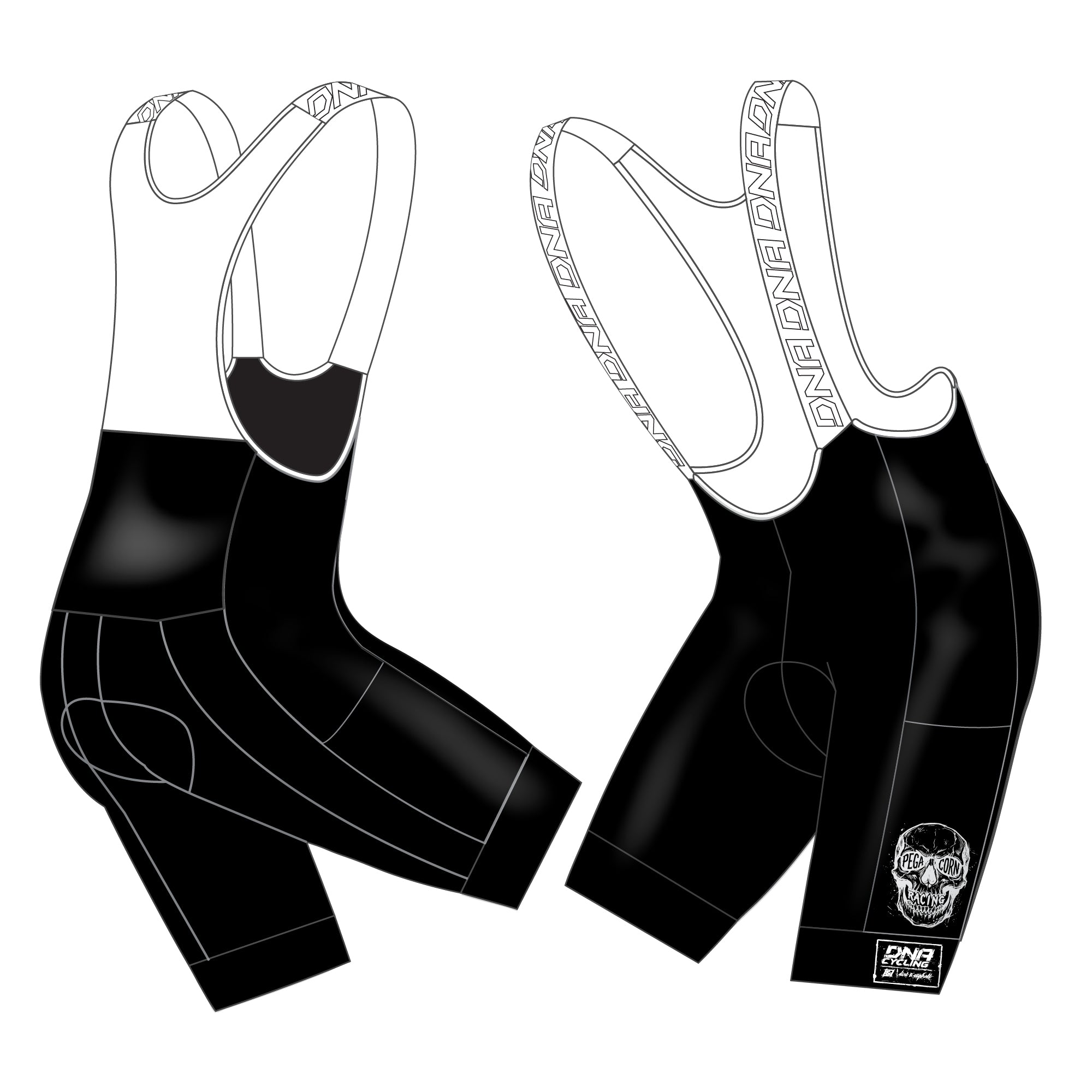 Pegacorn Racing Switch Bib Short