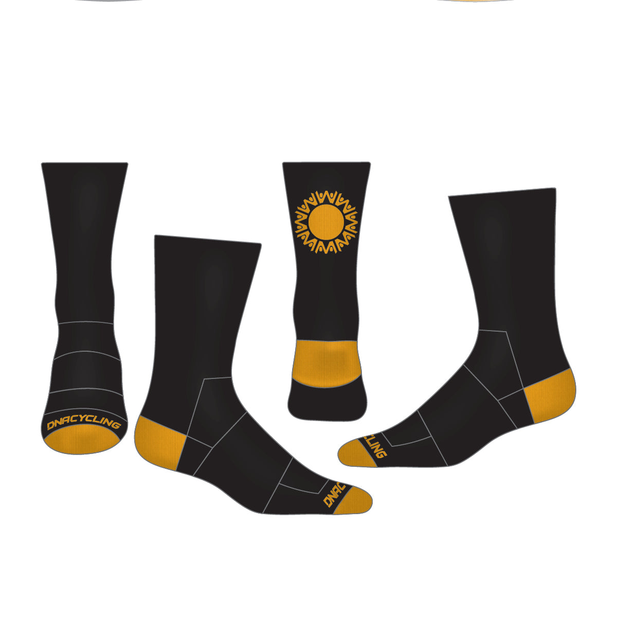 GROUNDWORK 6" Cuff DNA Cycling Socks
