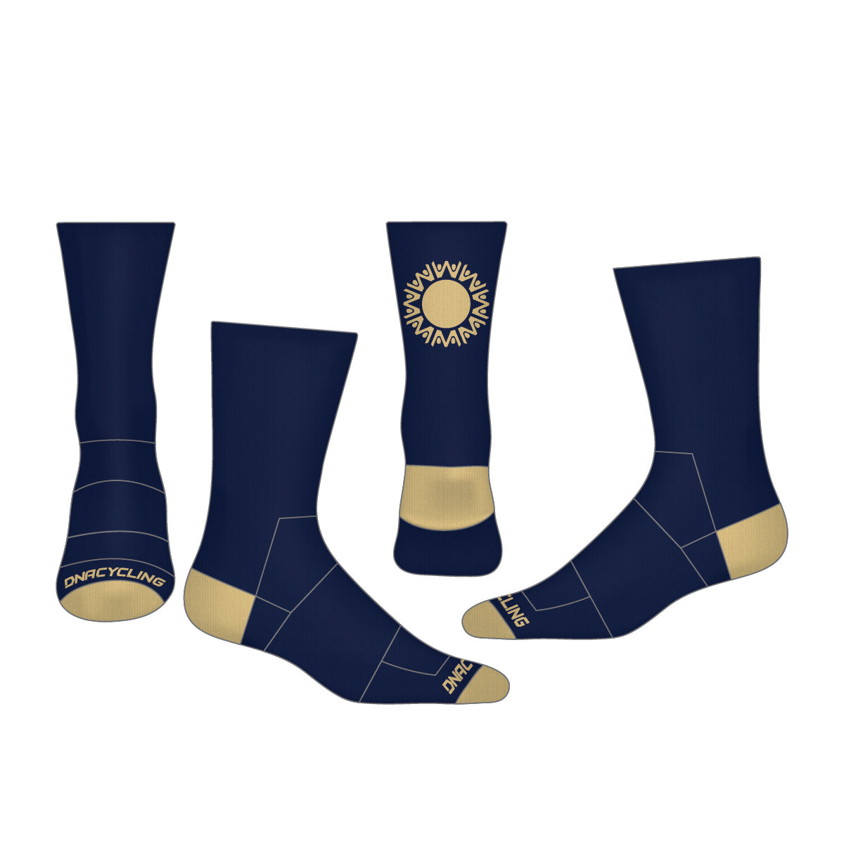 Ground Work 6" Cuff DNA Cycling Socks