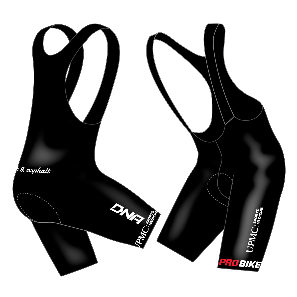 UPMC Aero Form Bib Shorts - Traditional Length