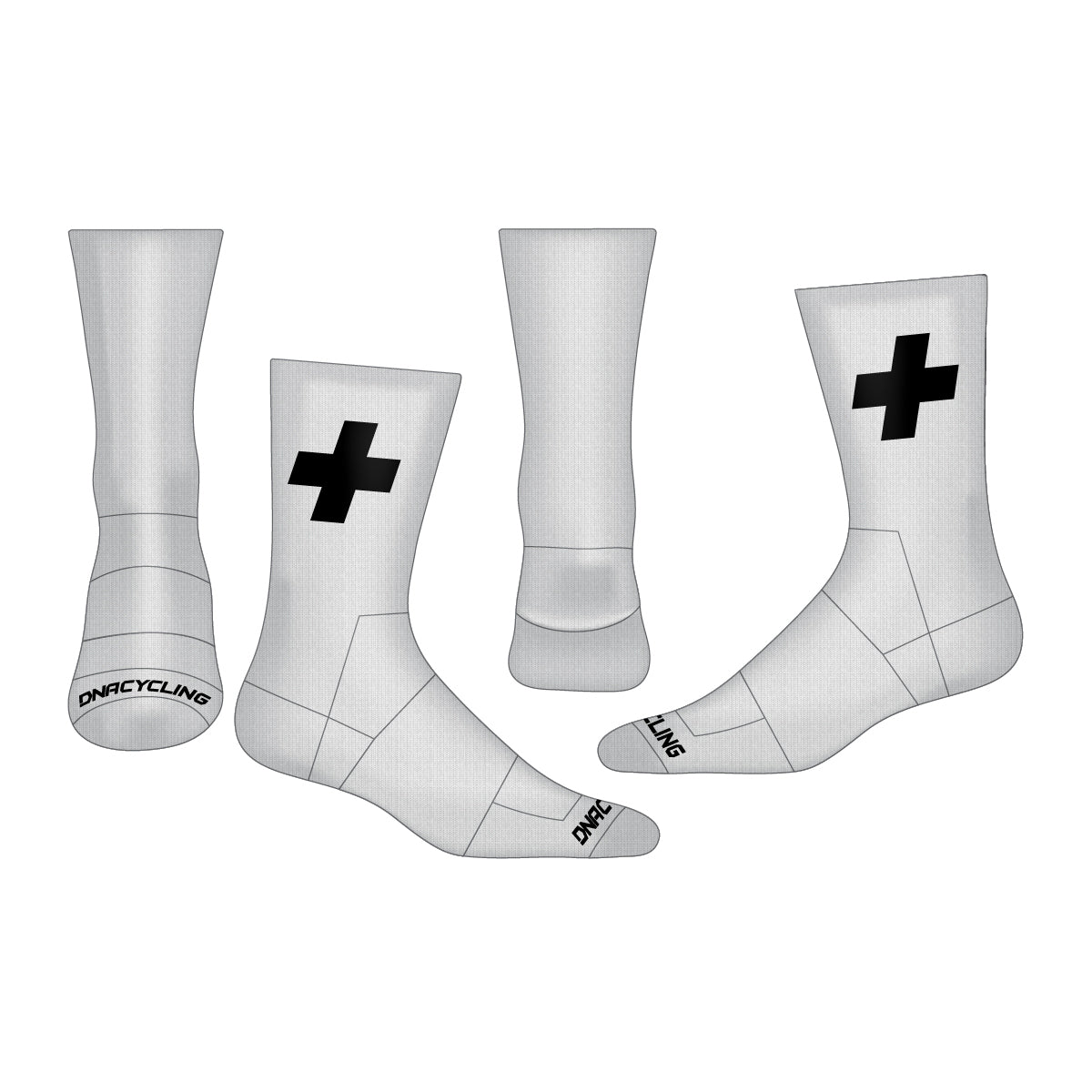 UPMC 6" Cuff DNA Cycling Socks