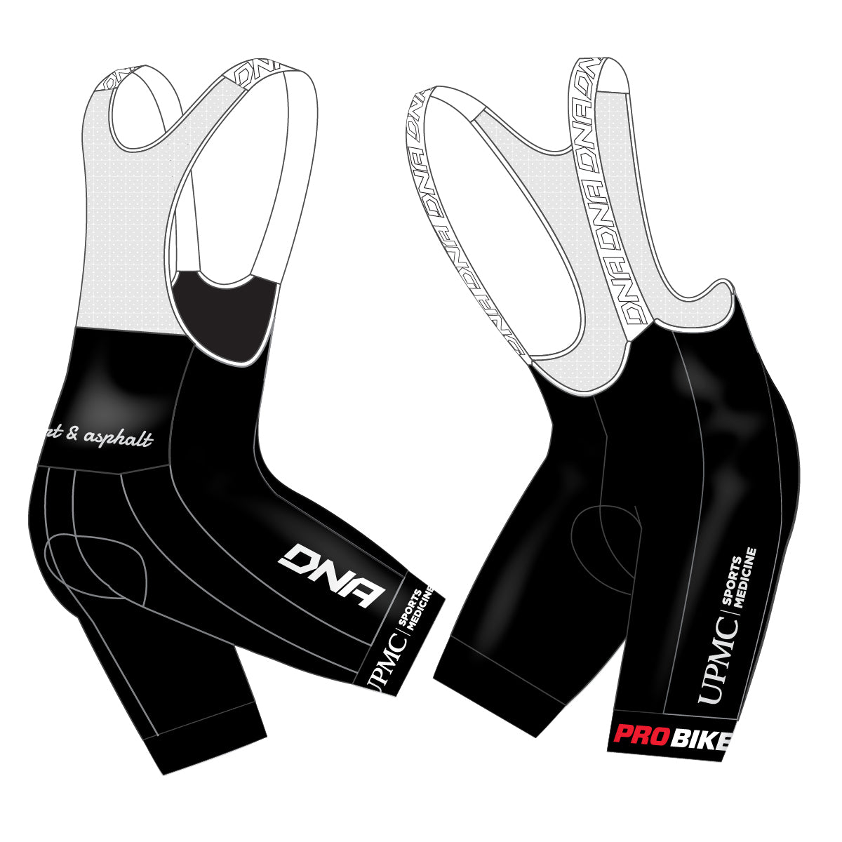 UPMC Switch Bib Short