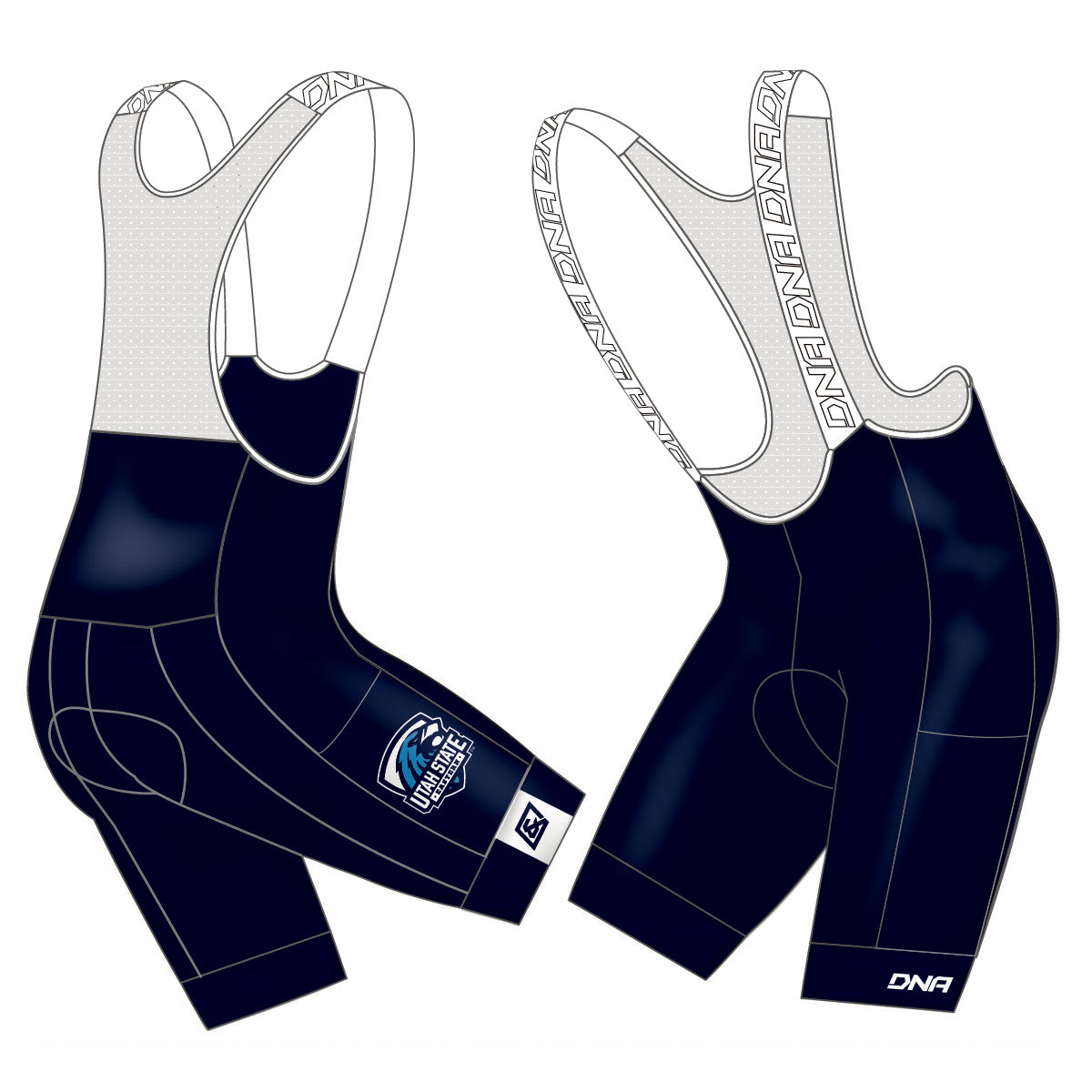 USU Eastern Switch Bib Short