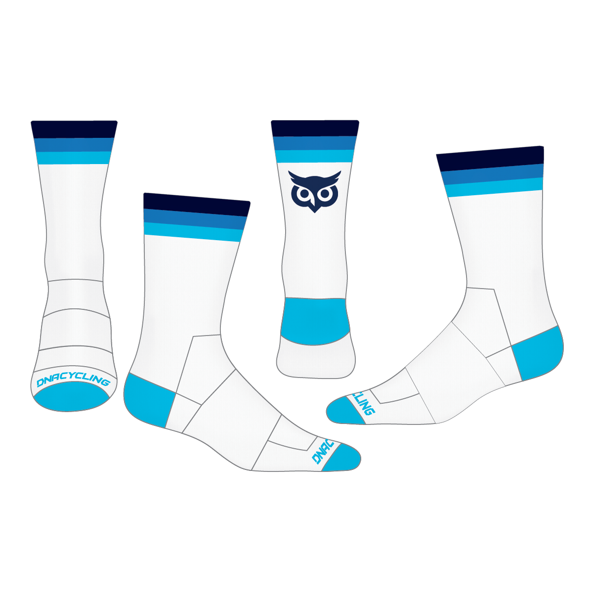 WGU 6" Cuff DNA Cycling Socks