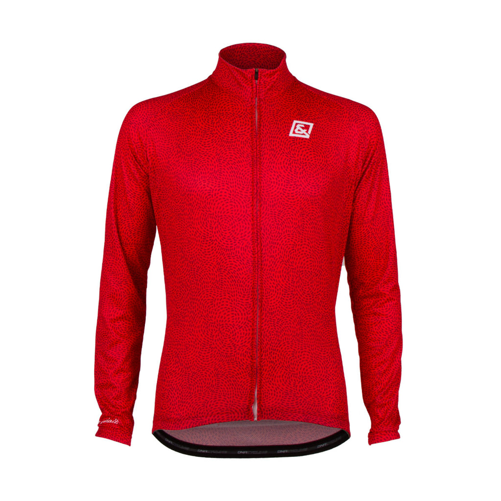 Red Swirl L/S Spring Weight Jersey