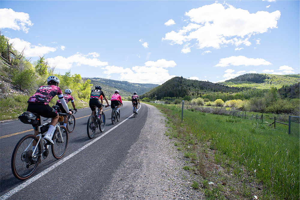 group ride up road