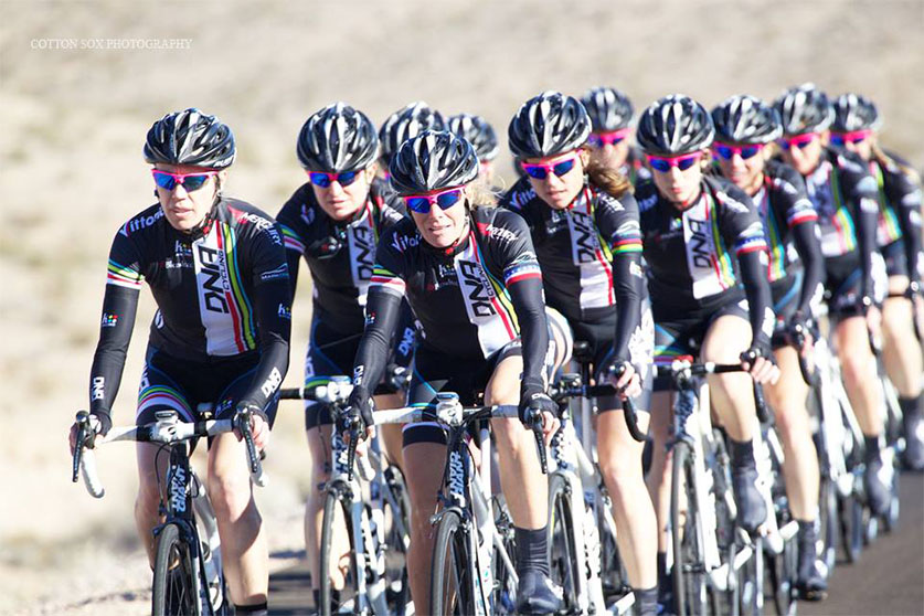 first season of dna cycling pro women's team