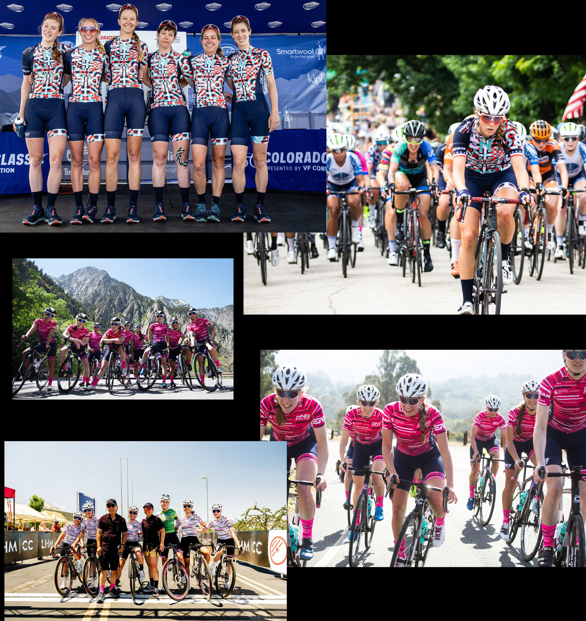 dna pro cycling team collage from 2019 to 2022